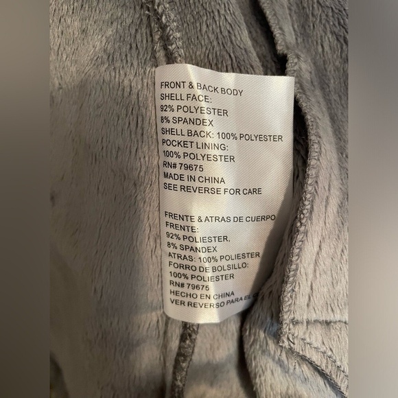 Michael Kors Girls Gray Zip Up Hooded Lined Logo Jacket size 10/12 - Picture 5 of 8